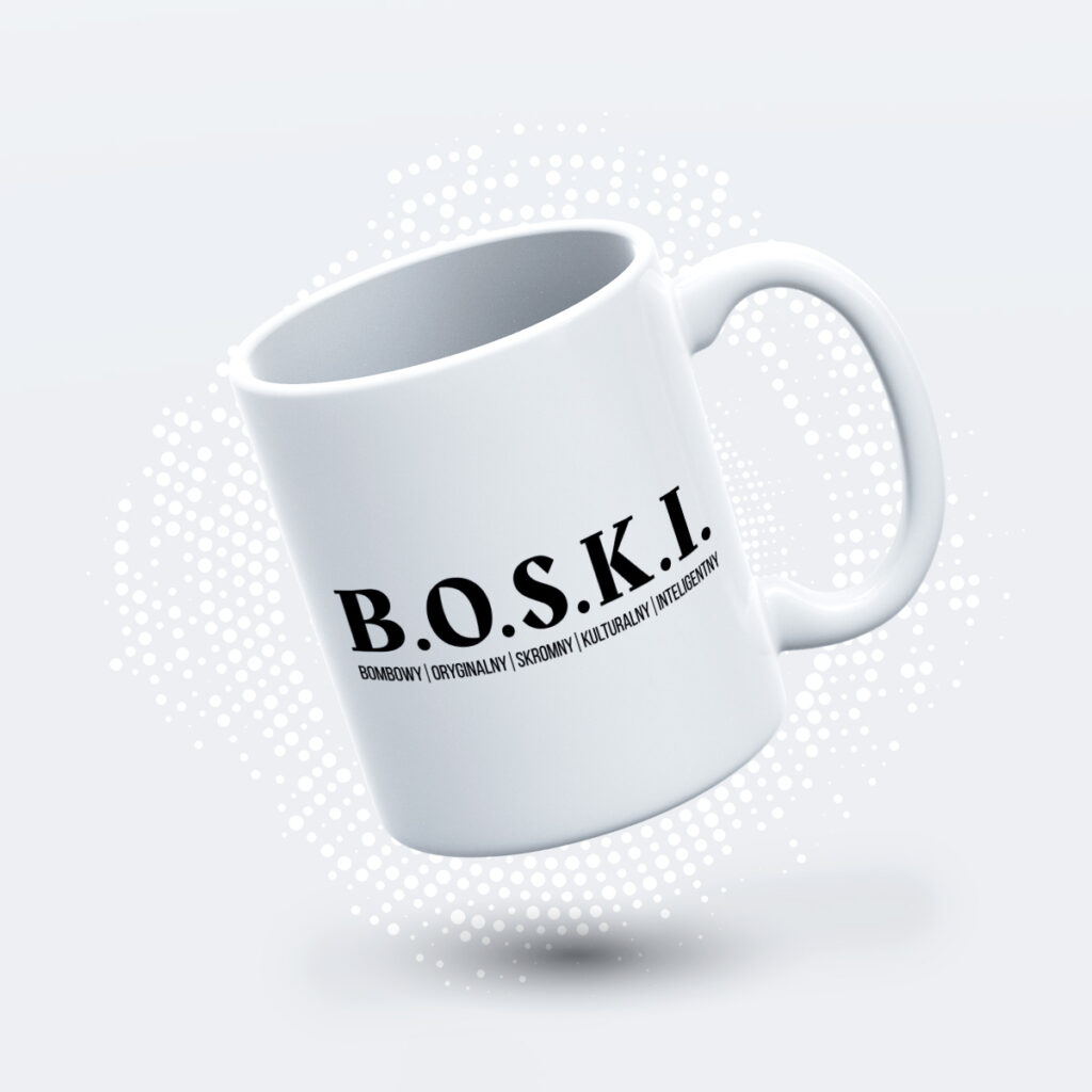 Kubek BOSKI na prezent dla mężczyzny AN1189