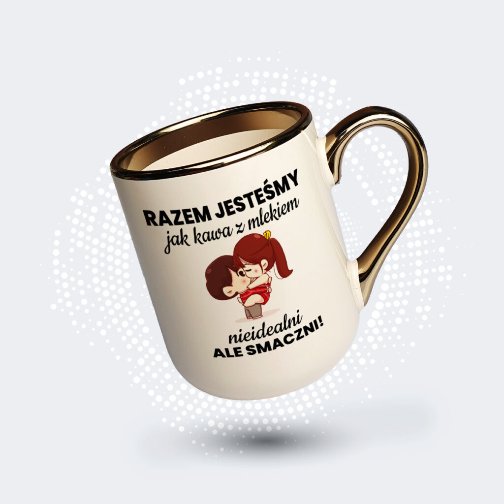 Kubek Elegant Razem jesteśmy jak kawa z mlekiem AN1216