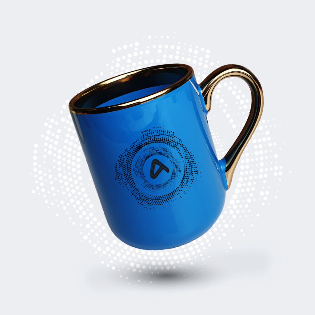 Kubek z nadrukiem Elegant Niebieski z logo AN1179