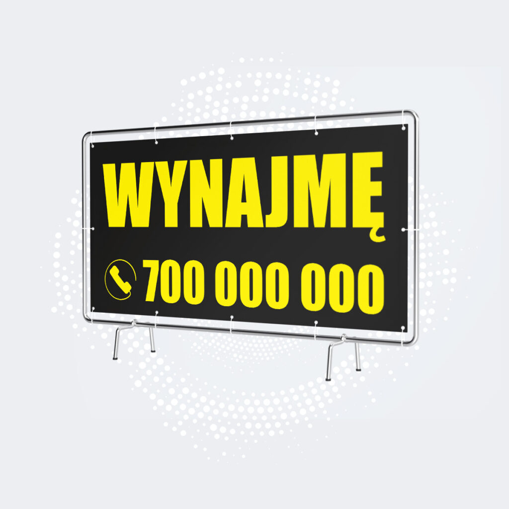 reklamowy baner wynajmę