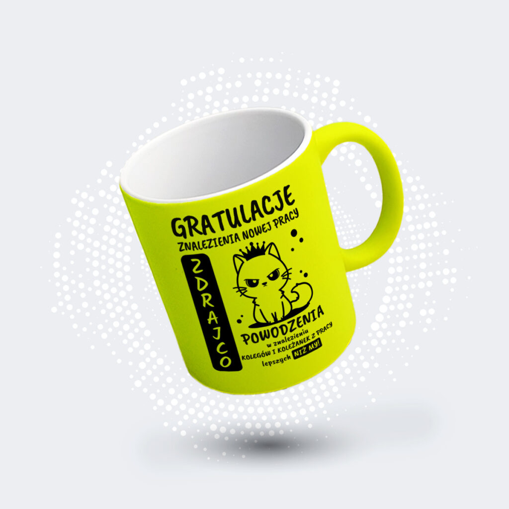 kubek fluo gratulacje zdrajco
